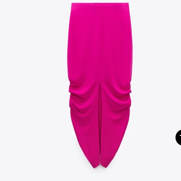 NWT ZARA 2pcs ASYMMETRIC TOP AND DRAPED SIDE SKIRT IN SIZE S - Picture 6 of 8